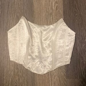 white corset top